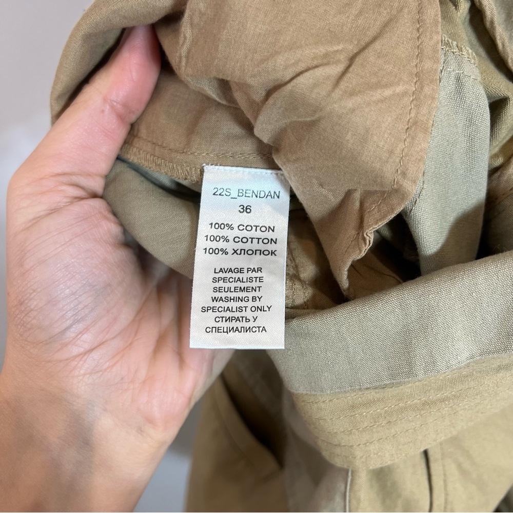 Mes Demoiselles Bendan 100% Cotton Cargo Patchwork Paperbag Designer Pants EU 36 - Picture 9 of 10